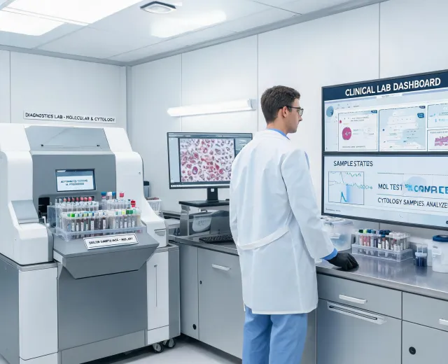 Clinical diagnostics laboratory workstation